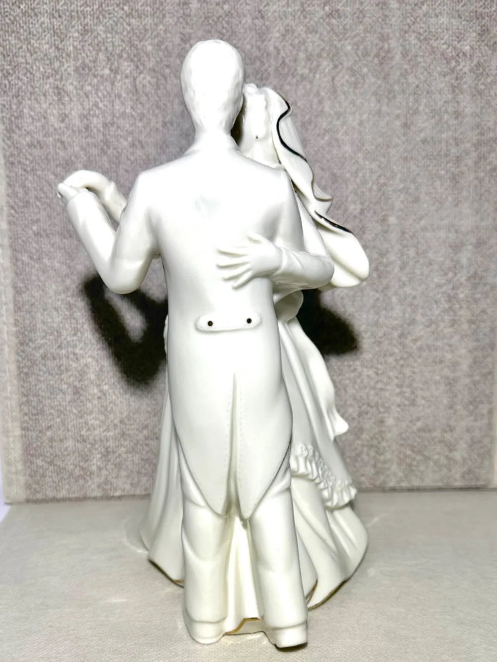 Bride and Groom White Porcelain 5” Wedding Cake Topper Mikasa